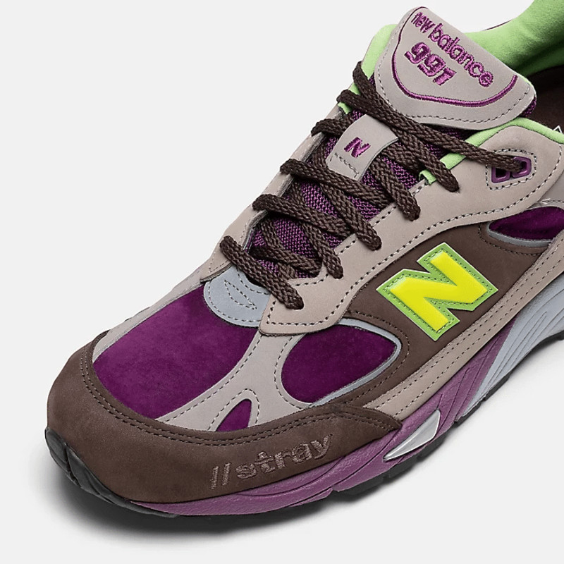 Stray Rats x New Balance 991 Brown/Purple | M991SRG | Grailify